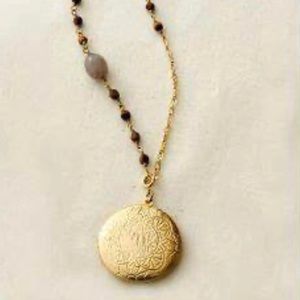 Stella & Dot Long locket necklace